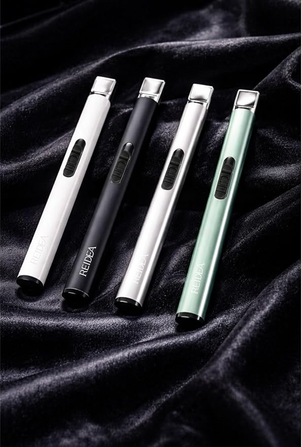 REIDEA Electric Lighter S4 Candle Lighter USB Rechargeable with Safety Switch, Flameless Portable Fast Heat Windproof Plasma Electronic Lighters, Perfect for Home Cooking BBQ Camping Stove Fireworks