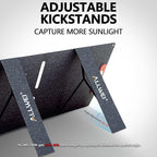 ALLWEI 200W Portable Solar Panel for 1200W 2400W Power Station Solar Generator, Folded 3-in-1 Outputs 18V Solar Charger with Adjustable Kickstand for RV Camping Home