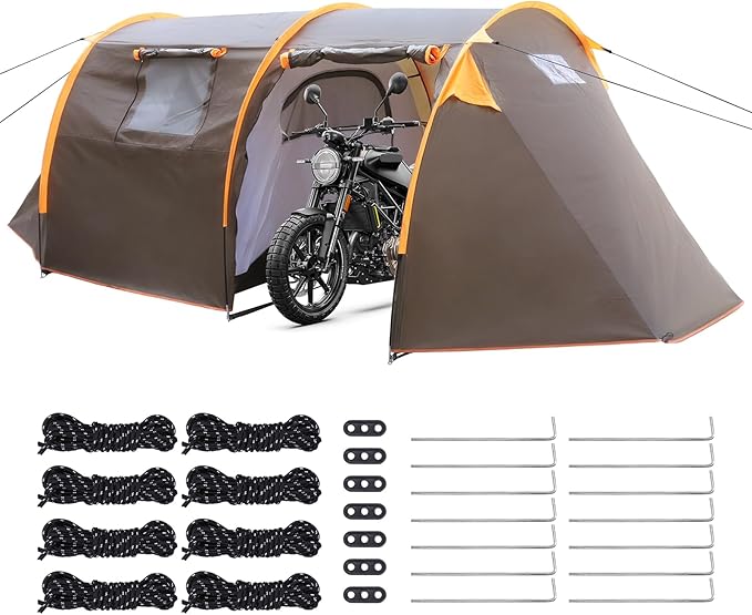 generic Oxford 2-Person Backpacking Tent Windproof Lightweight Tent Rainproof Waterproof Tent for Camping Hiking Cycling