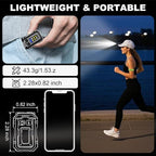 Clip on Flashlight, 8 Modes Running Light for Runners Rechargeable Safety Lights Portable COB Flashlight for Night Working, Running, Camping, Fishing, Hiking, Dog, Gift