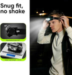 KINGBRO 2Pcs Headlamp, LED Headlamp Rechargeable, High Lumens Bright Head Light with USB-C, Waterproof Sensor Head Lamp for Hard Hat, Running Light for Camping Hiking Fishing (2Pack)