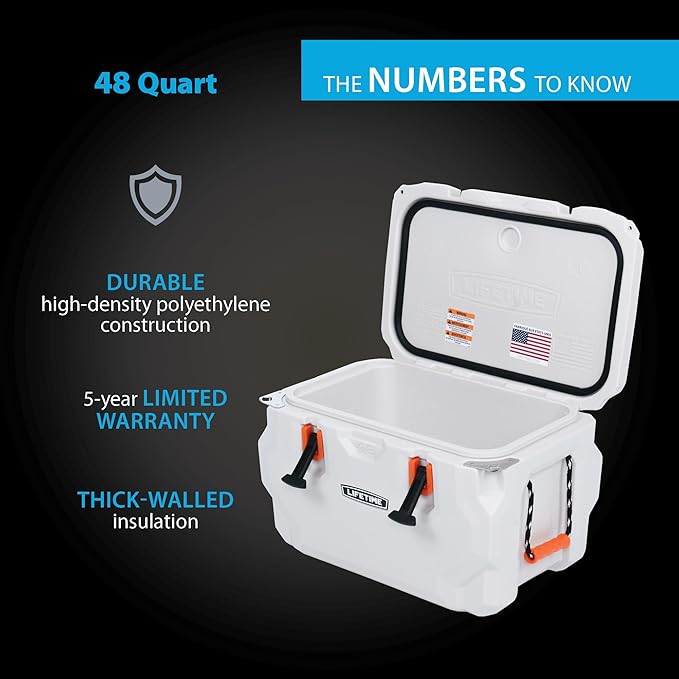 Lifetime Hard Cooler, High Performance Ice Chest