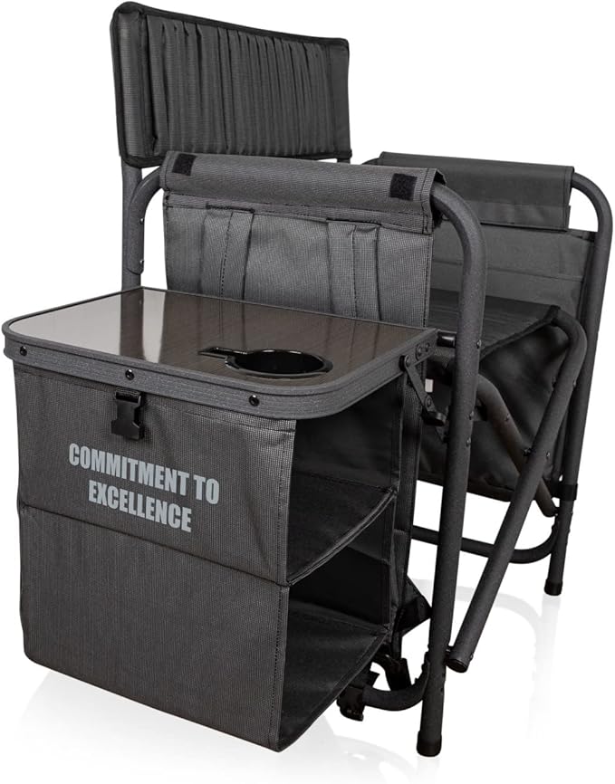 Picnic TIME NFL Unisex-Adult NFL Fusion Camping Chair with Side Table and Soft Cooler, Beach Chair for Adults, Lawn Chair