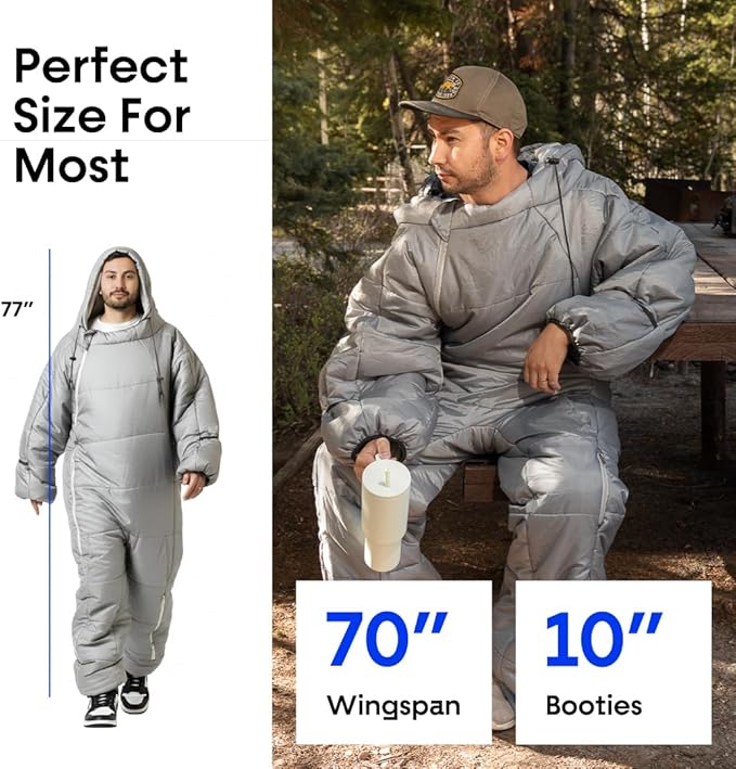 Wearable Outdoor Camping Sleeping Bag - Selk Bag, Stadium Sack - Wearable Sleeping Bag by Todays Good