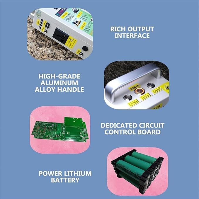Portable Manual Hand Generator,150w 15000mah 110v 220v Hand Crank Generator Small Power Hand-Cranked Generator,Emergency Power Generator USB Charging,for Emergency,Camping,110V