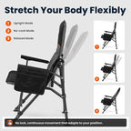 Overmont Camping Chair with Lumbar Support for Adults - Oversized with High Back Supports 450 LBS - Heavy Duty Folding Chair Portable for Outdoor Lawn Patio Balcony with Patent No.: US D1.028.543 S