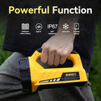 SUNREI Rechargeable LED 1500LM Flashlight, 8 Light Modes Portable Camping Lantern, 10400mAh Power Bank, IP67 Waterproof for Emergencies Power Outages, Hurricane Emergency, Hiking, Home, etc