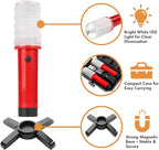 Twinkle Star Emergency Roadside Flares Kit LED Safety Strobe Road Warning Light Highway Beacon Alert Flare with Magnetic Base, Detachable Stand, Solid Storage Case (Set of 2) New