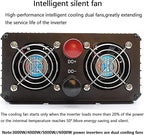 3000W 4000W 5000W 6000W (Peak)Pure Sine Wave Power Inverter, Intelligent Solar Power Inverter 12V/24V/48V/60V DC to 220V~240V AC Converter with LCD Display, AC Outlets ,for RV Truck Camping,3000W-48V