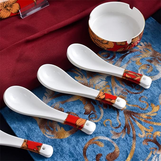 52 Medium Tableware Bone China Dish and Plate Set