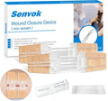 Emergency Wound Closure Kit 2-Pack | Medical Grade Adhesive Sutures | Butterfly Bandages & Clotting Technology | for First Aid Kits, Outdoor Injuries, Post-Surgery Care
