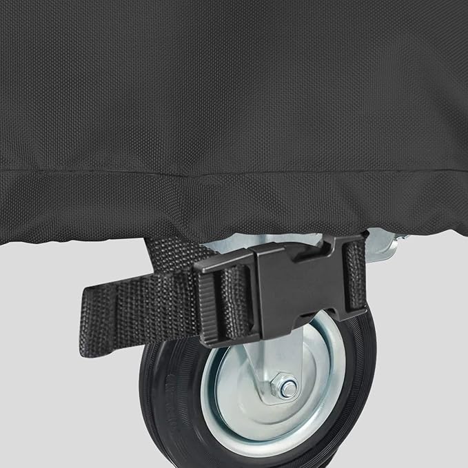 Waterproof Cooler Cart Cover Fits 80 Quart Patio Party Ice Chest Rolling Cooler, 36L x 20W x 34H inch, Black