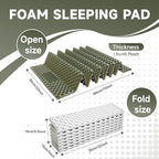 Ultralight Closed Cell Foam Sleeping Pad for Hiking,Moisture-Proof Folding Sleeping Pad Backpacking,Sleeping Mat for Camping,Car Camping Mats