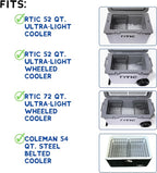 Cooler Basket for RTIC 32, 52 & 72 Ultra-Light Coolers - Compatible with Dividers, Inserts, Straps, Locks, and Other RTIC Cooler Accessories