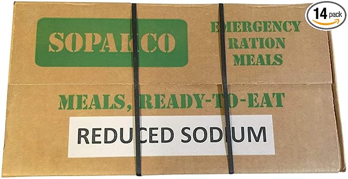 SoPakCo MRE Meals Ready To Eat Case Pack of 14 For Survival And Emergency