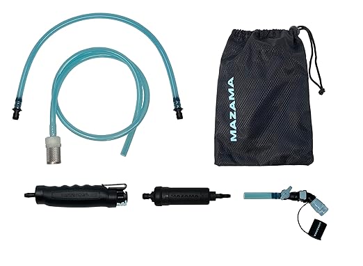 Personal Portable Water Filter System Outdoor Emergency Survival Gear Water Solutions Tactical Gear for Hiking Camping Travel Hunting Fishing Backpacking Also Connects to Hydration Bladders