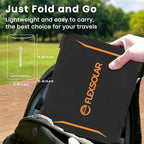 [Upgraded] FlexSolar 15W Small Solar Panel Charger 5V USB Output ETFE Lightweight Foldable Portable Powerfilm Energy IP67 Waterproof Emergency Camping Hiking Backpacking for Cell Phones Fans
