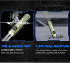 JETBeam E26 3000 Lumens Rechargeable flashlights high lumens,Combines White LED,Green Beam,5 Modes+Flash Light Super Bright Flashlight,Power by Rechargeable Built-in Battery,for camping,Emergency,Work
