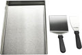 16"×12" Griddle for Gas Grills, Stainless Steel Flat Top Griddle with 2pcs Spatulas for Outdoor Gas & Charcoal Grills, Universal Cooking Plate for Camping Tailgating Parties