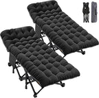 ABORON Heavy-Duty Folding Guest Bed for Adults, 500lb Capacity, Portable Extra Cot with 1209D Double Layer, Ideal for Indoor Guest Stays & Temporary Home Use