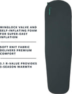 Therm-a-Rest Trail Scout Self-Inflating Camping and Backpacking Sleeping Pad, Regular - 72 x 20 Inches