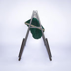 2 in 1 Hammock and Swinging Chair with Collapsible Steel Stand 450 lbs Capacity- Carrying Case, Portable & Adjustable, Perfect for Camping Beach Summer Patio, EZ Daze Foldable Hammock with Stand-GREEN
