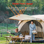 House Tent Large Tents for Camping Hiking Party,Multi-Family Tent with Mesh Windows,Sturdy Steel Poles,Waterproof Double Layer,Outdoor Tent Sun Shelter