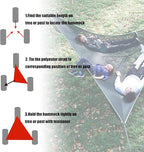 Triangle Hammock Multi Person 3 Point Tree Hammock, 13Ft Extra Large Sky Camping Hammock with 3 Ratchets/Straps/Net Pockets/Carabiners and Storage Bags, Max 300lbs for up to 1-3 Adults/Kids,Family