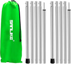 SAN LIKE Tent Pole Telescopic Adjustable tarp Poles for Camping Canopy Awning Shelter Backpacking Hiking -(Adjustable Length - Steel)