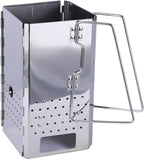 REDCAMP Quick Ignition Foldable Charcoal Chimney Starter, BBQ Charcoal Grill Starter and Wood Stove for Outdoor Lawn, Patio & Camping