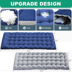 LILYPELLE Portable Folding Camping Cot, Adjustable 4-Position Adults Reclining Chaise with Pillow, Outdoor Portable Lounge Chair Sleeping Cot for Camping, Pool, Beach, Patio