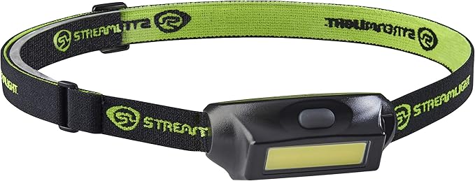 Streamlight 61714 Bandit Pro 180-Lumen Rechargeable Lightweight LED Headlamp for Work & Outdoor Use, Includes Elastic Head Strpa, Visor Clip and USB Cable, Black