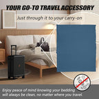 Sleeping Bag Liner,Long Staple Cotton, Adult Sleep Sack & Travel Sheets,Travel Sleep Sack for Backpacking, Hotels & Hostels Lightweight Travel Sheet Camping Sheets,Has Full Length Zipper