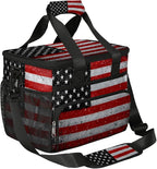 Pardick Soft Cooler Bag Vintage American Flag Insulated Lunch Box for Men & Women, Large Leakproof Lunch Bag Portable Beach Cooler for Work, Picnic, Road Trips,Fishing, Travel, Camping A-1
