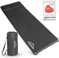 Throntrax Camping Sleeping Pad - Ultralight Camping Mat with Pillow Built-in - 3.1" Thick | Self-Inflating & Suitable for All Seasons - Compact Sleeping Pad for Camping - Grey