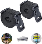 Premium Utility Straps with Quick Release Buckle Adjustable Short Nylon Tie Down Straps for Backpack Lashings Camping Gear Sleeping Bag Mattress Conveyor Belt Luggage
