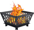 25 inch Portable Fire Pit for Outside Collapsible Plug Fire Pit Suitable for Camping, Picnics, Courtyards, Garden Bonfires and Outdoor Firewood with Storage Bag
