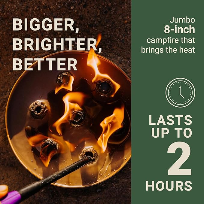 Radiate XL 8" Portable Campfire As Seen On Shark Tank - Up to 2 Hours of Burn Time - Reusable Travel Fire Pit for Camping, Patios & Beach Days - Portable Fire Pit - Made in USA