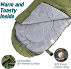 3-Piece Camping Sleep System with Self Inflating Sleeping Pad, Waterproof Tarp & Sleeping Bag, Built-in Pump 3.2" Thick Tent Mattress, R-Value 9.5 All-Season Gear for Backpacking
