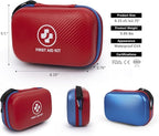 315 Piece Emergency Kit – Waterproof Hard Shell EVA First Aid Kit for Home, Car, Camping, Hiking, Travel, Office & Outdoor Emergencies(Red/Blue)