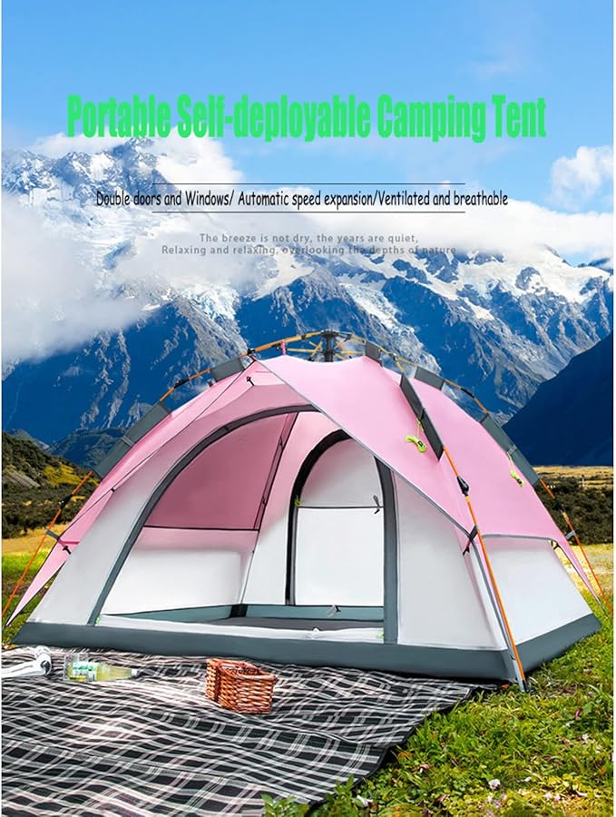 Travel Tent Outdoor Family Camping Tent Camping Hiking Foldable Folding Tent Double Decker Tent