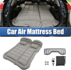 X AUTOHAUX Car SUV Air Mattress Camping Bed Cushion Pillow Flocking Mattress with Electric Air Pump Portable Sleeping Pad Universal Inflatable Thickened for Travel Camping Gray