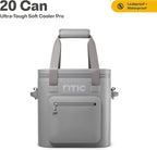 RTIC 20 Can Ultra-Tough Soft Cooler Pro, Insulated, Waterproof, Leak Proof, Portable Floating Bag for Beverage, Drink, Lunch, Outdoor, Beach, Car,Camping, Picnic, Fishing, Boat