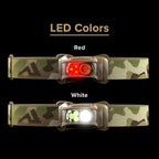 Princeton Tec Remix LED Headlamp (450 Lumens, Multicam w/Red LEDs) (RMX300-RD-MC)