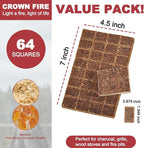Fire Starters for Solo Stove Mesa, 60 Count BBQ Firestarter and Fireplace Accessories, Pellets for Bonfire and Firepit, Camping, Grilling, Cooking, Campfires, Charcoal, Wood, and Sticks (64 Cubes)