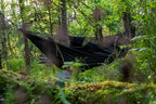 OneTigris KOMPOUND Camping Hammock with Net, Lightweight Portable Hammock with Warm Internal Cover & Tree Friendly Straps for Backpacking, Camping, Hiking, Travel, Beach, Backyard Od Green