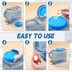 2 Pack 1.1 Gallon Water Container with Spigot Portable Water Tank for Camping No Leakage Watering Dispenser Jug with Tap for Road Trips Outdoor Hiking Emergency Storage Vehicle Picnic Home