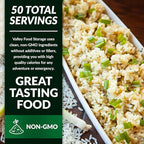 Valley Food Storage Italian Wild Risotto | 10-Bag Bucket, 50 Servings | Premium Emergency Food Supply, 25 Year Shelf Life | Survival Meal Kits, Prepper Food, Camping & Off-Grid Living | Packaged in USA