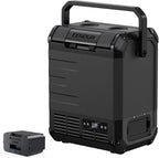 EENOUR D10 12 Volt Car Refrigerator, Portable Freezer 10.6Qt/10L, Compressor Electric Cooler, -4~50℉, 12/24V DC, 110~240V AC, 12V Fridge for Camping, Road Trips, RV, Truck (Battery Included) - Black