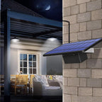 Solar Pendant Lights Upgraded Double Bulb Lights IP65 Waterproof Dusk to Dawn Auto Lamp with Remote Controller for Outdoor Shed Barn Chicken Coop Bullpen Pig Pen Stables Tents etc(Dual Lamp)